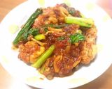 手羽元と江戸菜のトマト煮込み作り方6写真