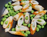 おつまみに!ちくわと枝豆のたらこマヨ炒め作り方3写真