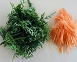 ゴマ香る にんじん葉っぱ天ぷら作り方2写真