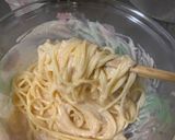 濃厚〜明太子クリームパスタ作り方4写真