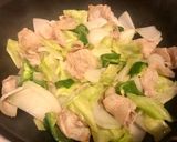 甜麺醤の甘辛野菜炒め作り方2写真