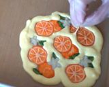 オレンジ柄デコケーキ作り方7写真