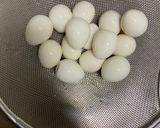 簡単絶品!うずらの卵のにんにく麺つゆ漬け作り方1写真