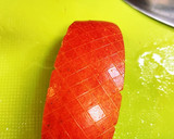 お弁当に！市松模様のりんごの飾り切り作り方12写真