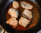 ヨウサマの減塩朝食鮭の豆板バター焼き㊳作り方7写真