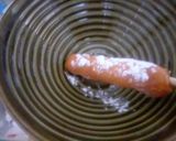 オムドッグ（串つきソーセージの卵巻き）作り方3写真