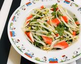 もやし 春菊 カニカマ　簡単レンジ蒸し作り方3写真