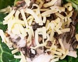 春キャベツとひき肉のチーズクリーム鍋作り方6写真