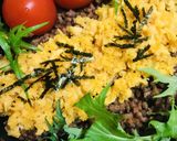 丼弁当●玉子そぼろ＆ミンチそぼろの丼作り方4写真