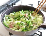 簡単大皿☆豚ばらキャベツの甘辛焼ビーフン作り方4写真