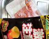 激辛ポテチinひき肉炒め作り方1写真