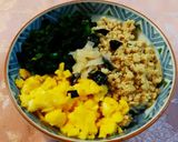 まぜまぜレンチン✨鶏そぼろ三色丼作り方10写真