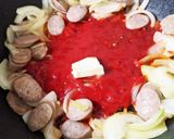 お昼！時短に太麺焼きそばナポリタン作り方3写真