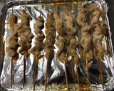 おうちで居酒屋☆トースターで鶏皮やきとり作り方4写真