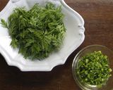 人参葉、丸ごとさっとスパイス炒め作り方2写真