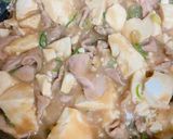 ご飯にも合う!豚たま豆腐作り方4写真