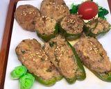 ピーマン肉詰め。ひき肉と豆腐でふんわり。作り方13写真