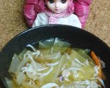 リカちゃん♡しらすと野菜のほっこりだし汁作り方14写真