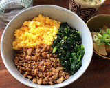 豚そぼろの三色丼作り方11写真