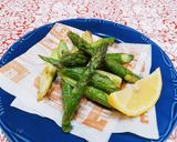 シンプル美味！アスパラガスの素揚げ☆作り方4写真