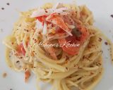 簡単！カニカマでお洒落冷製パスタ作り方3写真