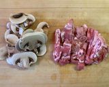 豚肉としその焦がしにんにく醤油パスタ作り方2写真
