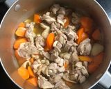 人参と鶏肉の炒め煮作り方4写真