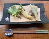米粉でサツクリ!行者にんにくの天ぷら作り方6写真