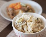 炊飯器お任せ♪ゴボウと高菜の炊き込みご飯作り方5写真