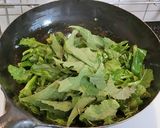 菜の花のピリ辛ひき肉あんかけ☆作り方4写真