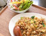 簡単♪シラスと納豆の玄米チャーハン作り方4写真