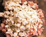 鶏ひき肉で作る えびプリふわり焼きつくね作り方1写真