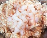 鶏ひき肉で作る えびプリふわり焼きつくね作り方2写真