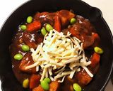 チーズハンバーグ ビーフシチューソースで作り方4写真