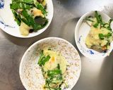 全てレンジにらチヂミ風芋餅入りドーム蒸し作り方9写真