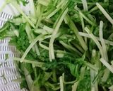 水菜のパパっと和え物作り方1写真