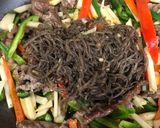 こんにゃくで量増し青椒肉絲作り方8写真