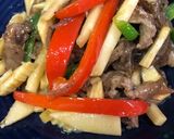 こんにゃくで量増し青椒肉絲作り方10写真