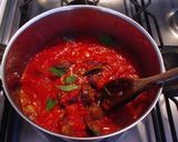 簡単ノルマ・・・ナスとトマトのパスタ。作り方4写真