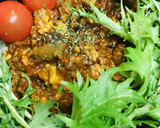 丼弁当●ペースト活用のキーマカレー丼作り方3写真