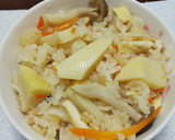 タケノコご飯(旬のたけのこを使って)作り方3写真