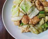 鶏むねとキャベツのさっぱりレモン炒め*･作り方11写真
