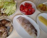 野菜たっぷりアクアパッツァカッペリーニ作り方1写真