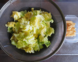 蒸し鶏のネギ塩ダレとキャベツ炊き込みご飯作り方2写真