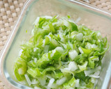 蒸し鶏のネギ塩ダレとキャベツ炊き込みご飯作り方4写真