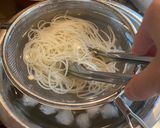 茹で方に秘密！冷麦で時短パスタ風作り方4写真