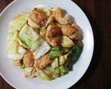 鶏むねとキャベツのさっぱりレモン炒め*･作り方10写真