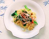 簡単！しらすとカニカマの和風冷製パスタ作り方5写真