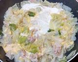 材料３つ☆豚肉とキャベツの卵とじ作り方6写真