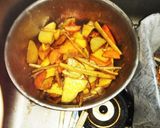 フライパンで根菜尽くし炊き込みご飯作り方4写真